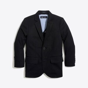 Crewcuts Boys' Thompson Suit Jacket in Flex Chino Black Size‎ 6-7 EUC